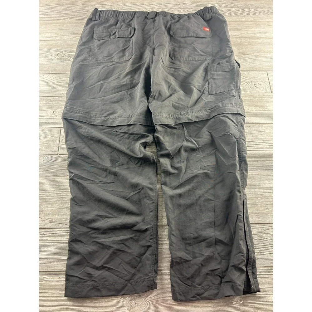 North Face Pants Mens XXL Gray Convertible Shorts Cargo Hiking Trail Camping